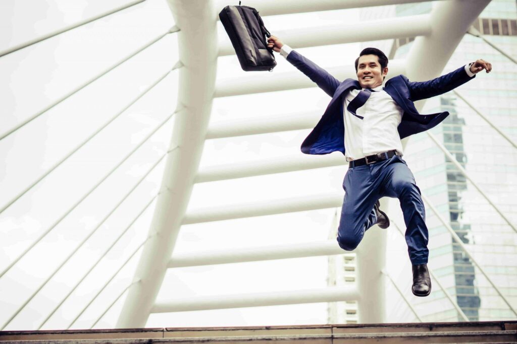 happy businessman