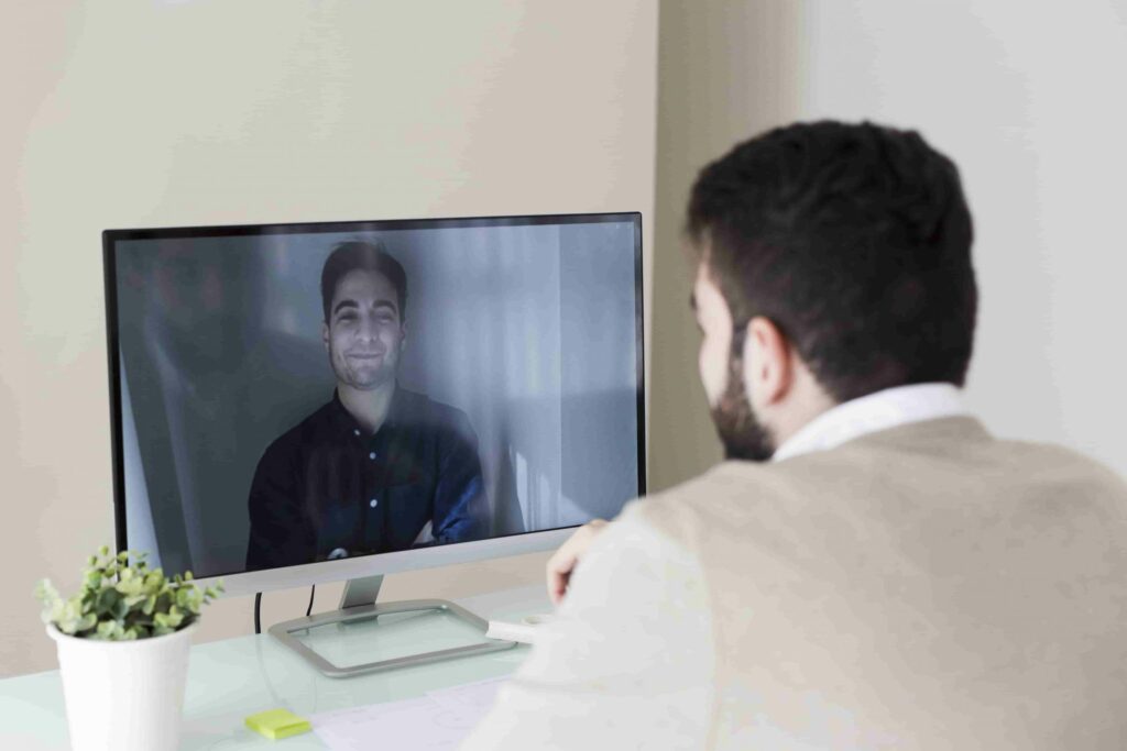 video call business man