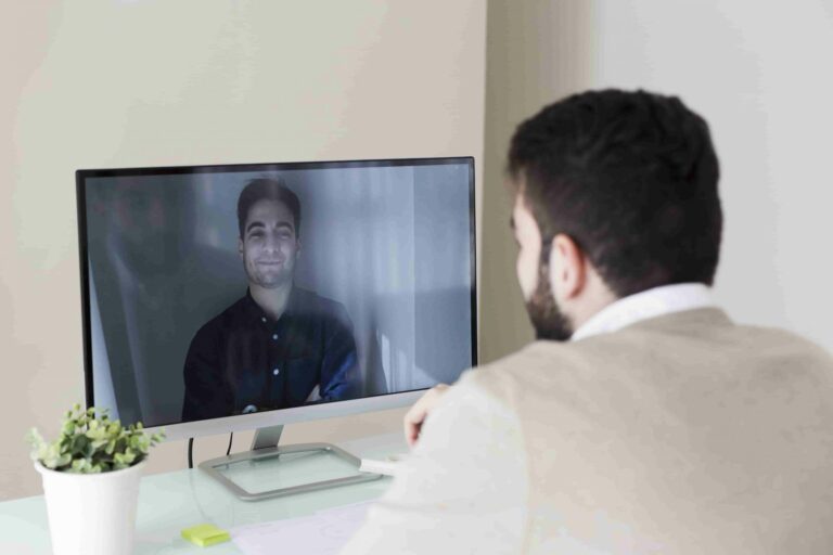 video call business man