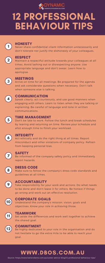 12 Professional Behaviour Tips in the Workplace | DBOS